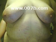 obese woman's breasts