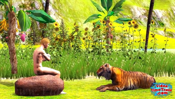 Adam tiger garden Eden