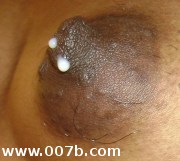 drops of milk at nipple