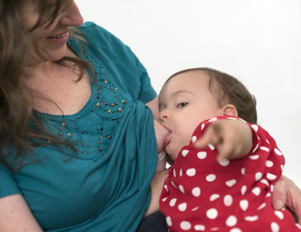 Nursing a toddler